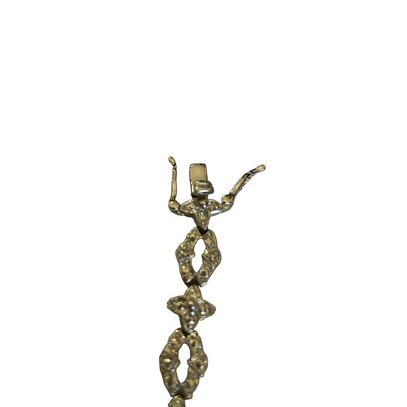 Silver Tone Rhinestone Bracelet - Picture 5 of 12